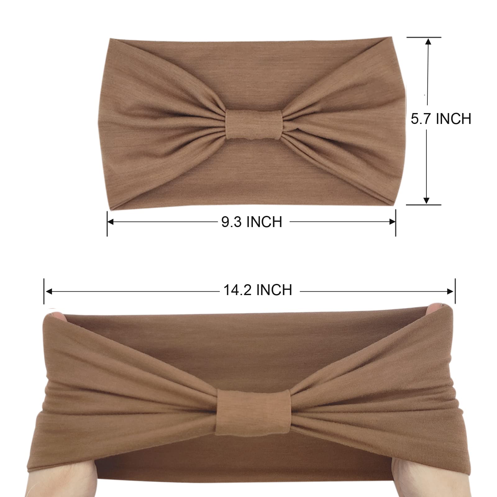YONUF knotted top detail showing style and adjustable wear benefits