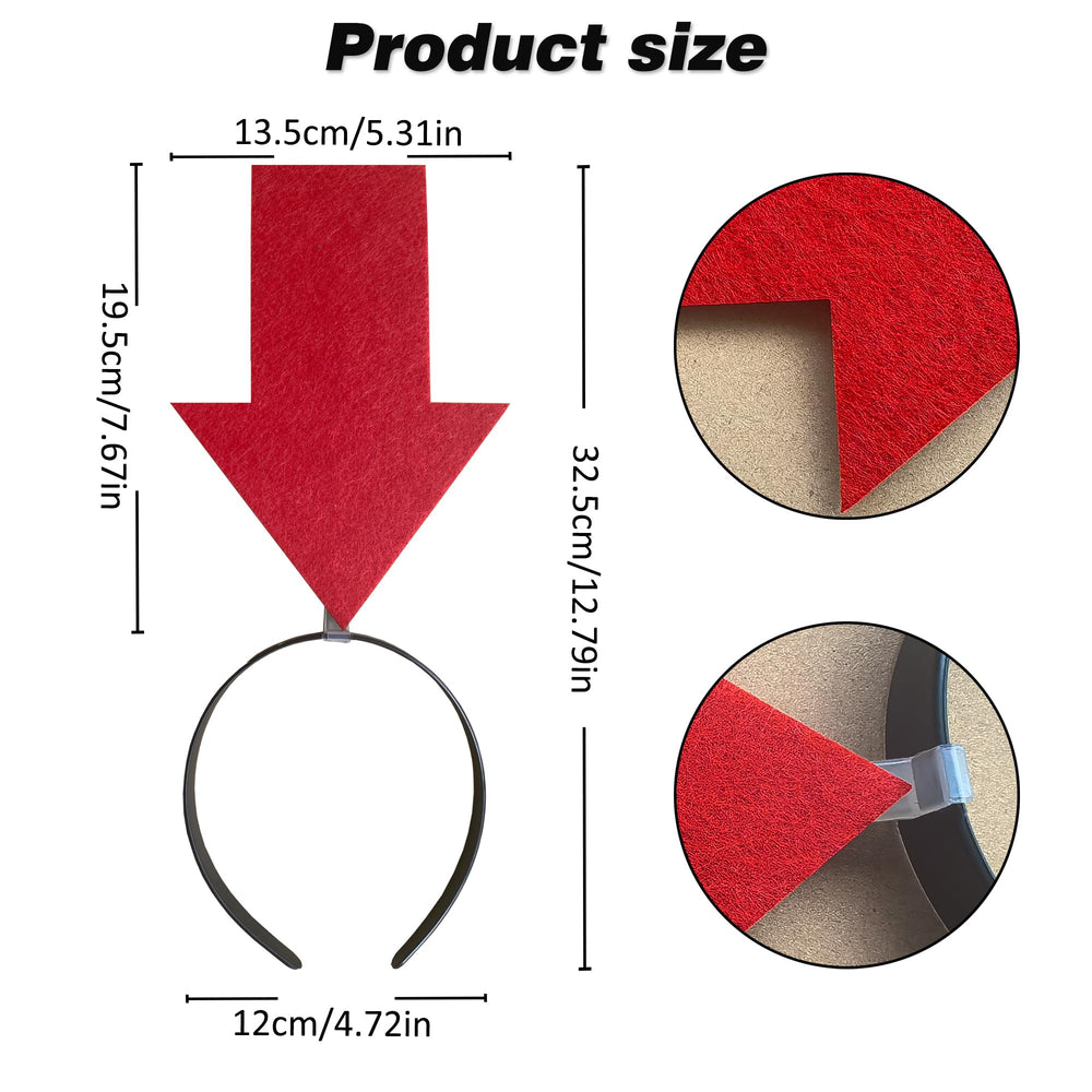YOOLEETC close-up of red felt arrow highlighting durable texture