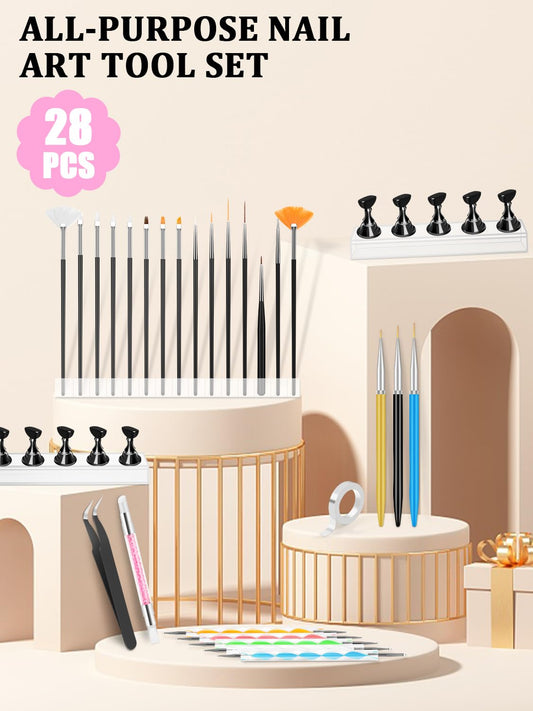 YOOVR close-up brushes display showing varied bristles for precision