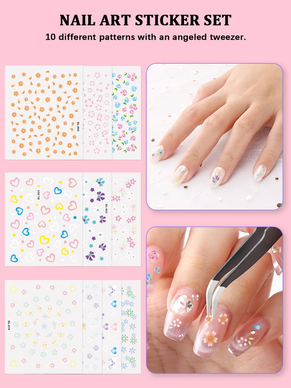 YOOVR charms and rhinestones sorted in trays for fast 3D decoration