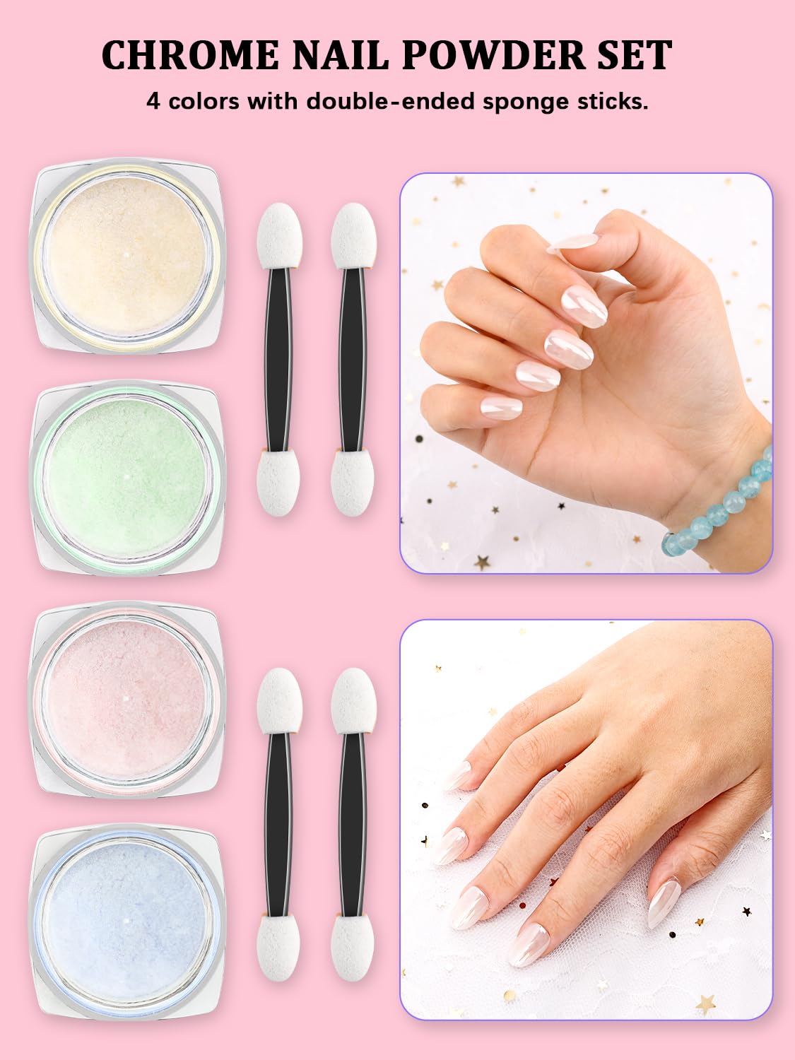 YOOVR dotting and liner tools arranged to create precise nail patterns