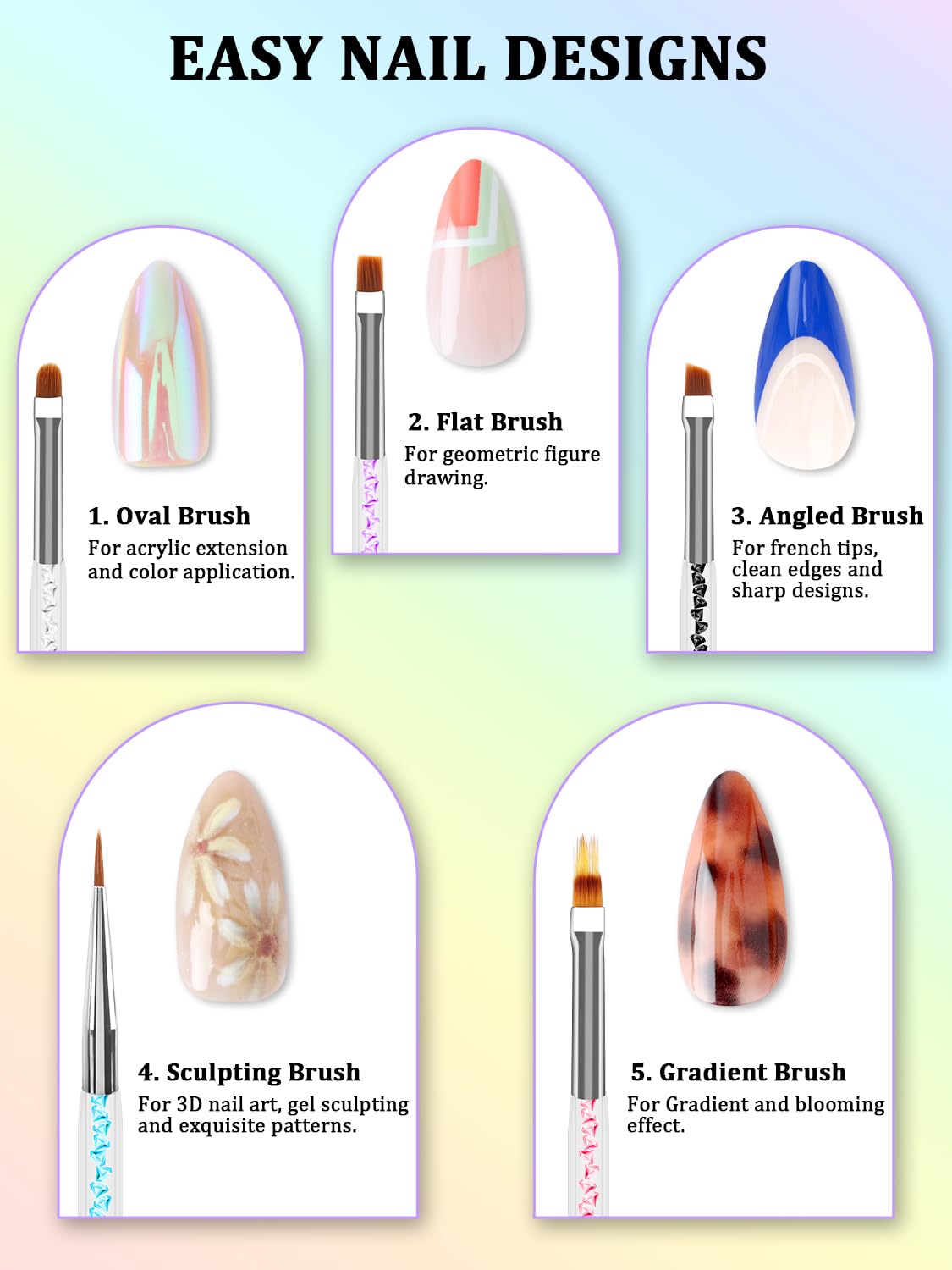 YOOVR dotting tools lined up displaying various tip sizes for precise dots