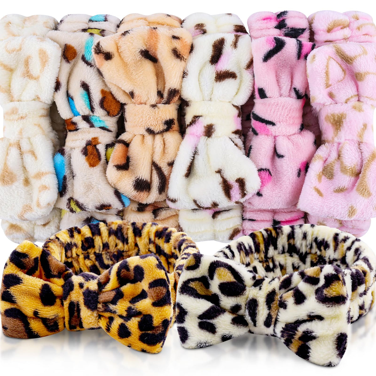 YOOVR front packaging showing eight leopard headbands and gift-ready presentation