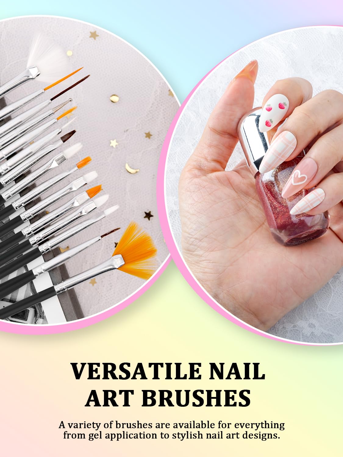 YOOVR magnetic stand holding press-on tips to prevent smudges