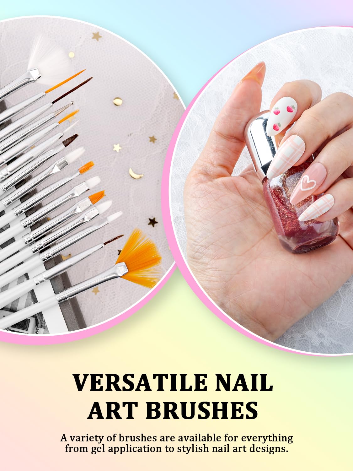 YOOVR magnetic stands holding press-on nails steady for easier painting