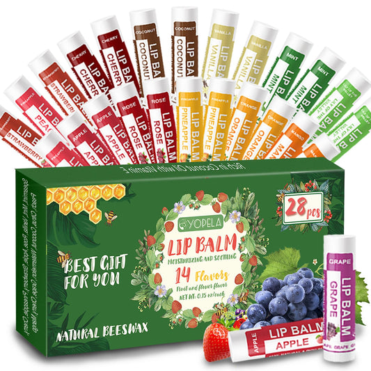 Yopela front packaging showing 28-pack and variety, convenient bulk supply