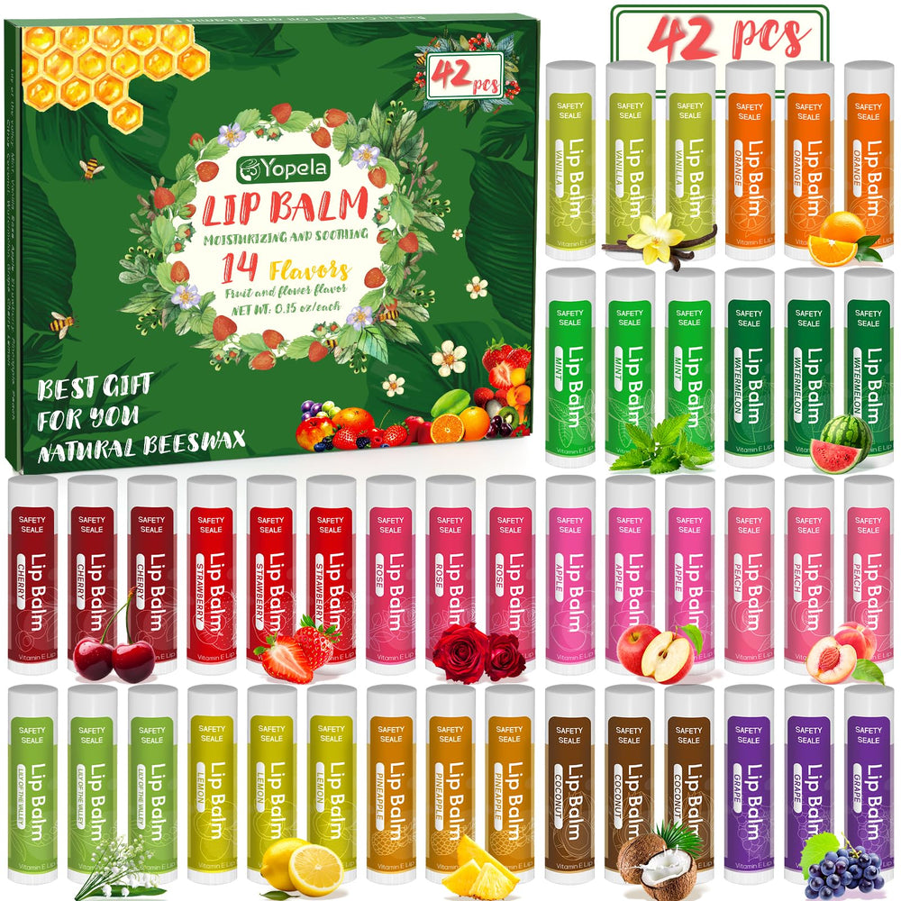 Yopela 42-pack front packaging showing variety and bulk supply benefit