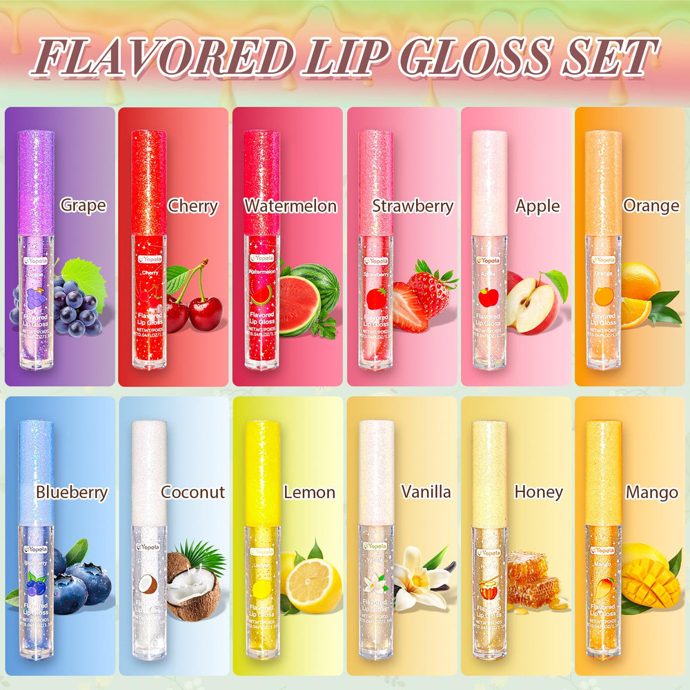 Yopela tube close-up showing glossy texture and moisturizing shine