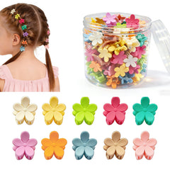 YosaiHom front view of 100 mini flower clips showing variety and convenience