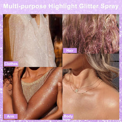 Yosca body shoulder sparkle showing lasting sheen that elevates festival outfits