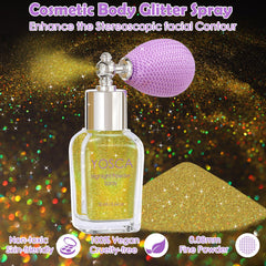 Yosca close-up of holographic shimmer texture delivering multi-color reflection