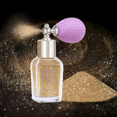 Yosca glass bottle front view showing elegant design and easy spray