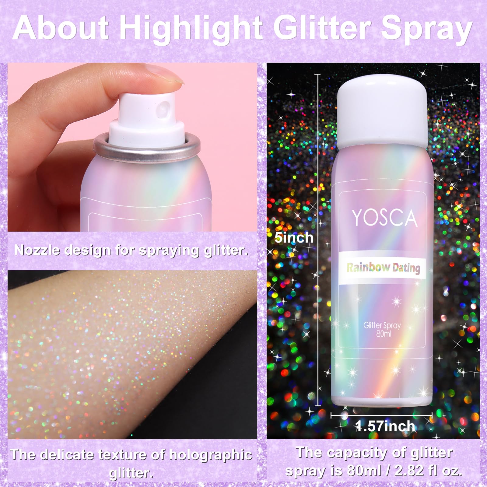 Yosca hair highlight application adding reflective silver shimmer for stage-ready looks