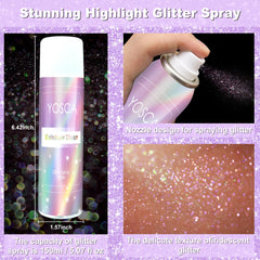 Yosca body spray on shoulders showing subtle, long-lasting glow