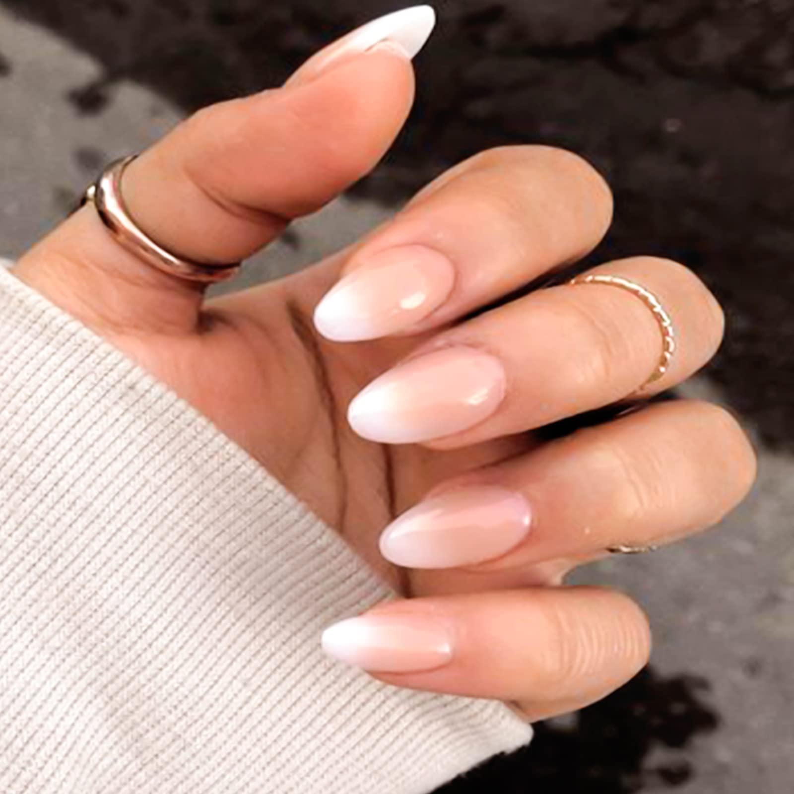 YOSOMK side profile highlighting almond shape for natural appearance