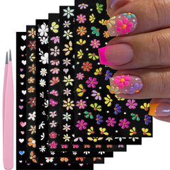 YOSOMMK front packaging showing six sheets and tweezer, easy home use