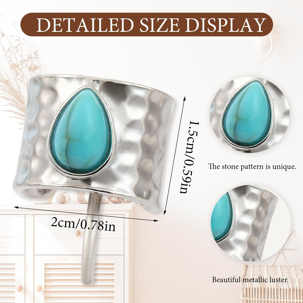 Yougeigy turquoise accent close-up highlighting color and polish benefit