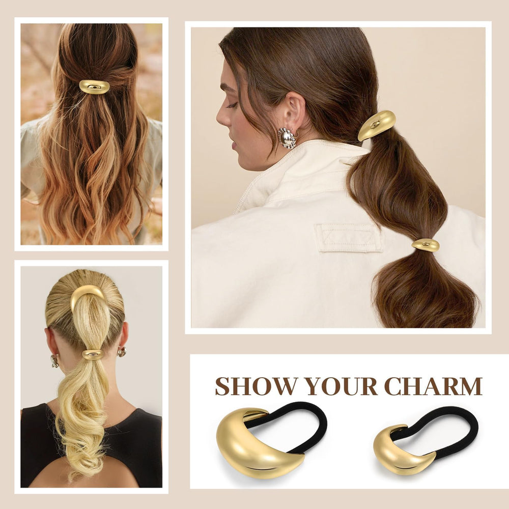 Yougeigy ponytail cuff in use outdoors offering polished everyday styling