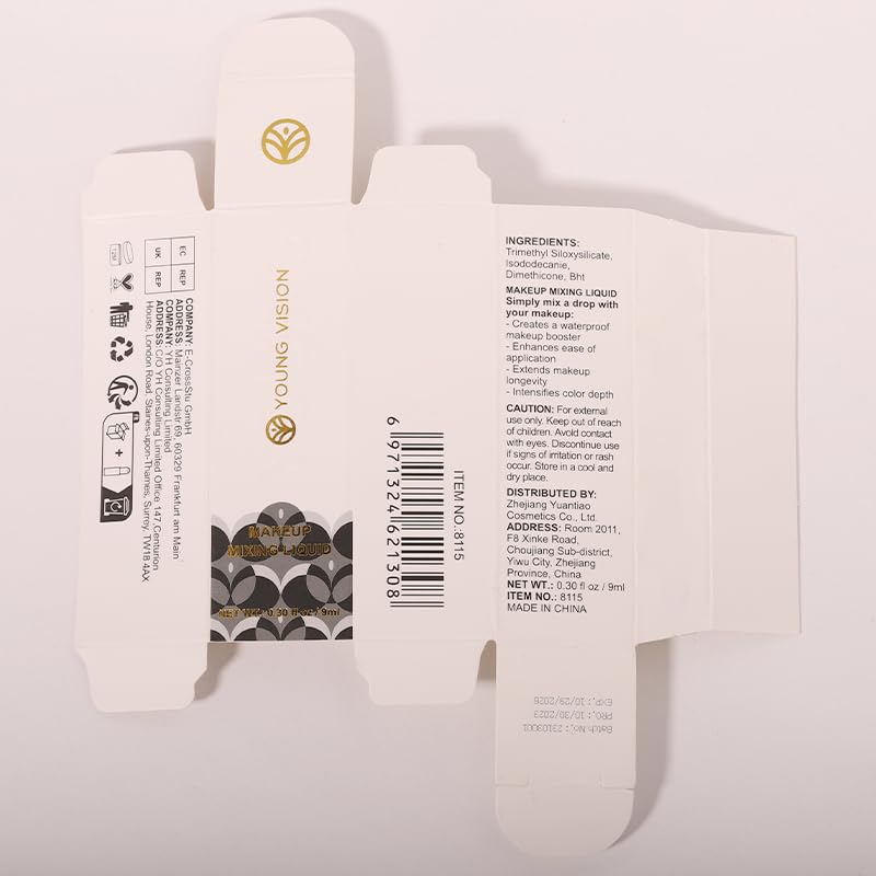 YOUNG VISION in a makeup bag lifestyle image shows versatile on-the-go use