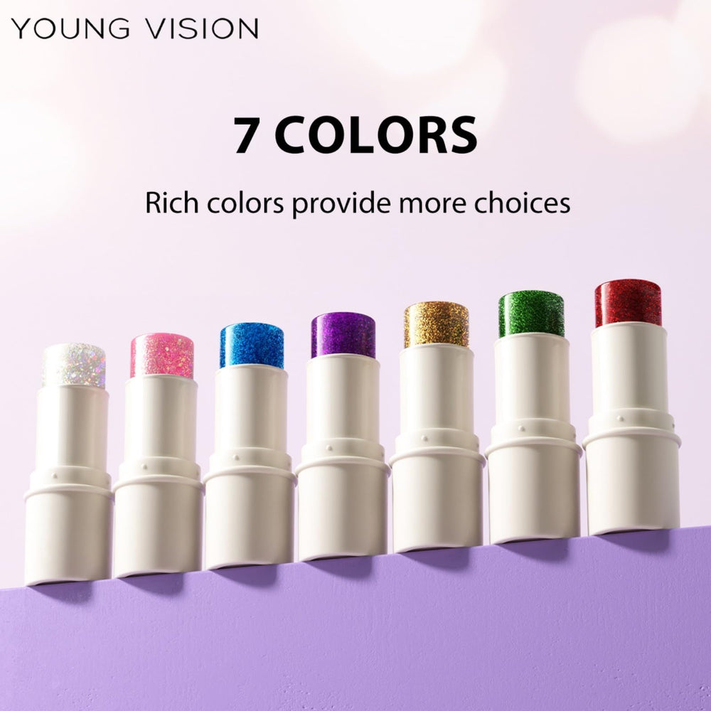 YOUNG VISION open-cap view of balm tip for mess-free swipe application