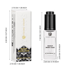 YOUNG VISION 9ml size next to lip balm shows compact travel-friendly volume