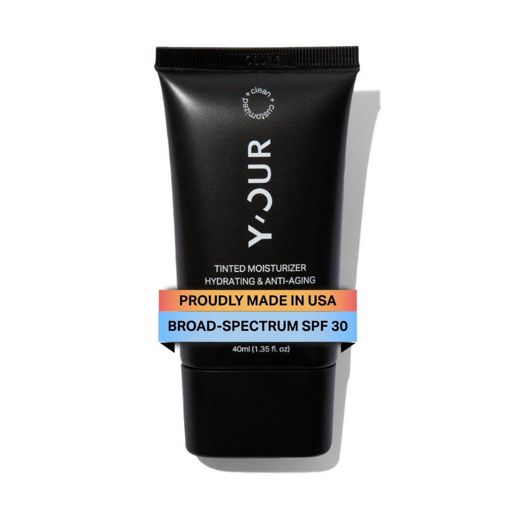 Y'OUR front tube view showing size and SPF 30 protection benefit