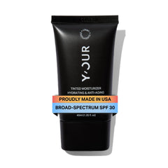 Y'OUR front tube view showing size and SPF 30 protection benefit