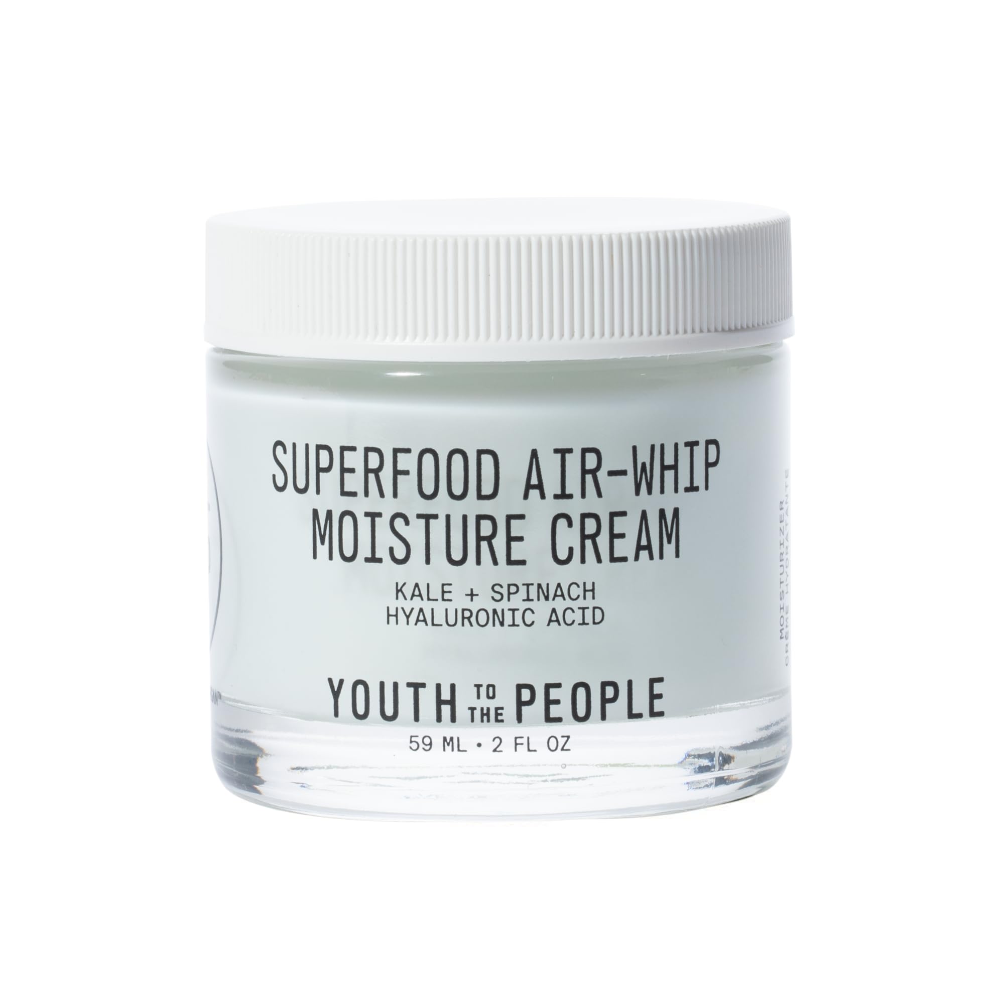 Youth To The People jar front packaging showing brand and compact size benefit