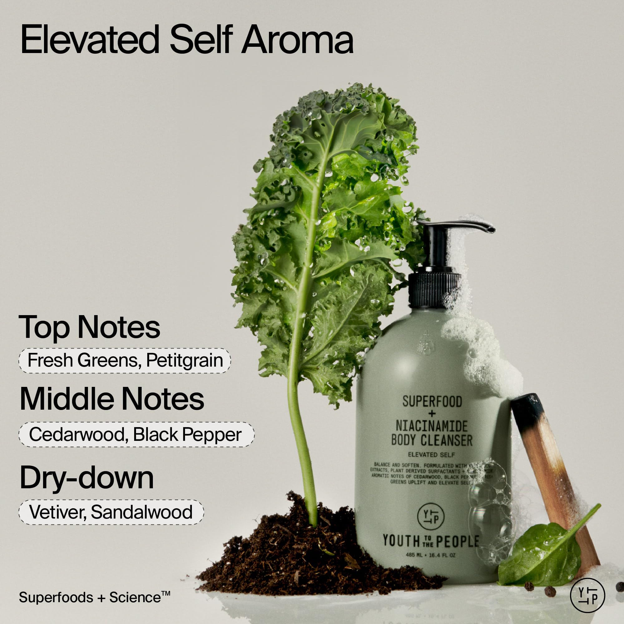 Youth To The People bottle beside towel conveying soft post-wash skin
