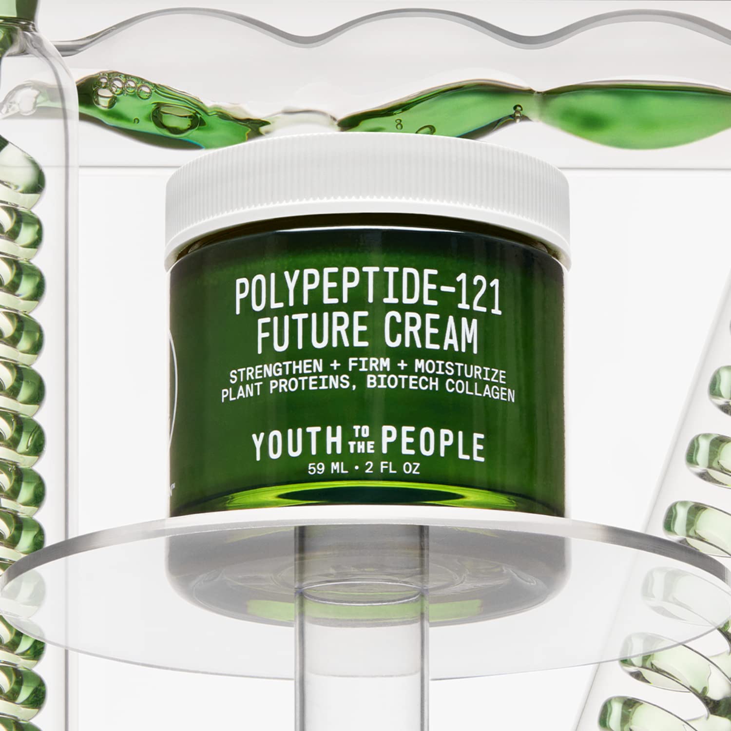 Youth To The People open jar texture displaying creamy, non-greasy finish