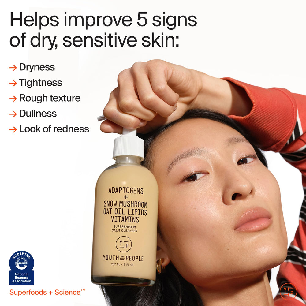 Youth To The People milky texture close-up demonstrating hydrating cleanse