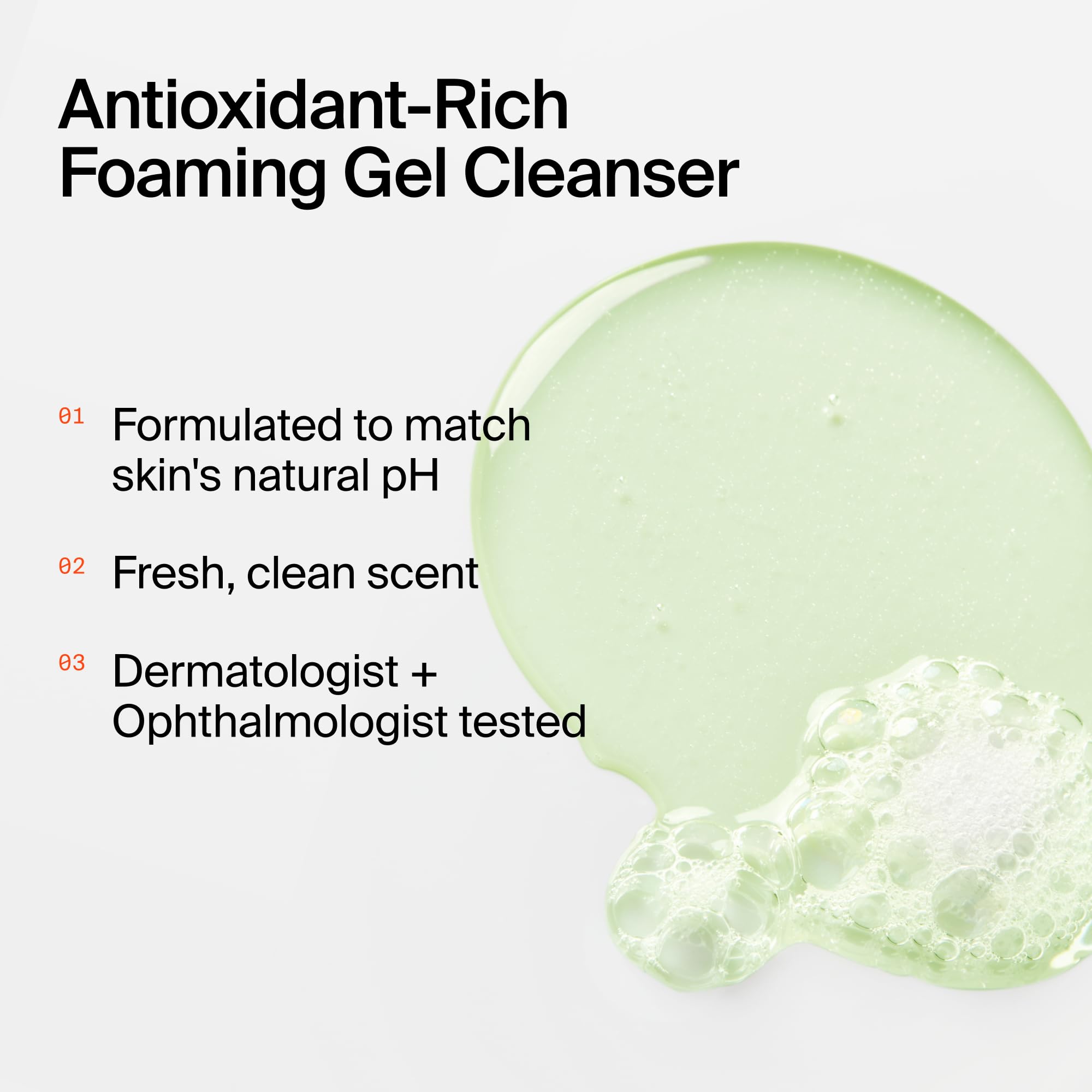 Youth To The People gel texture close-up showing gentle foaming and hydration benefit