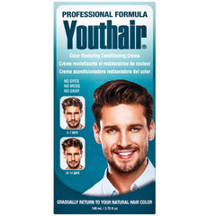 Youthair front packaging tube showing product and easy use benefit