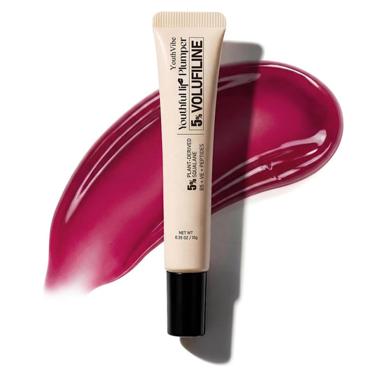 YouthVibe front packaging showing Berry Blush gloss and benefits