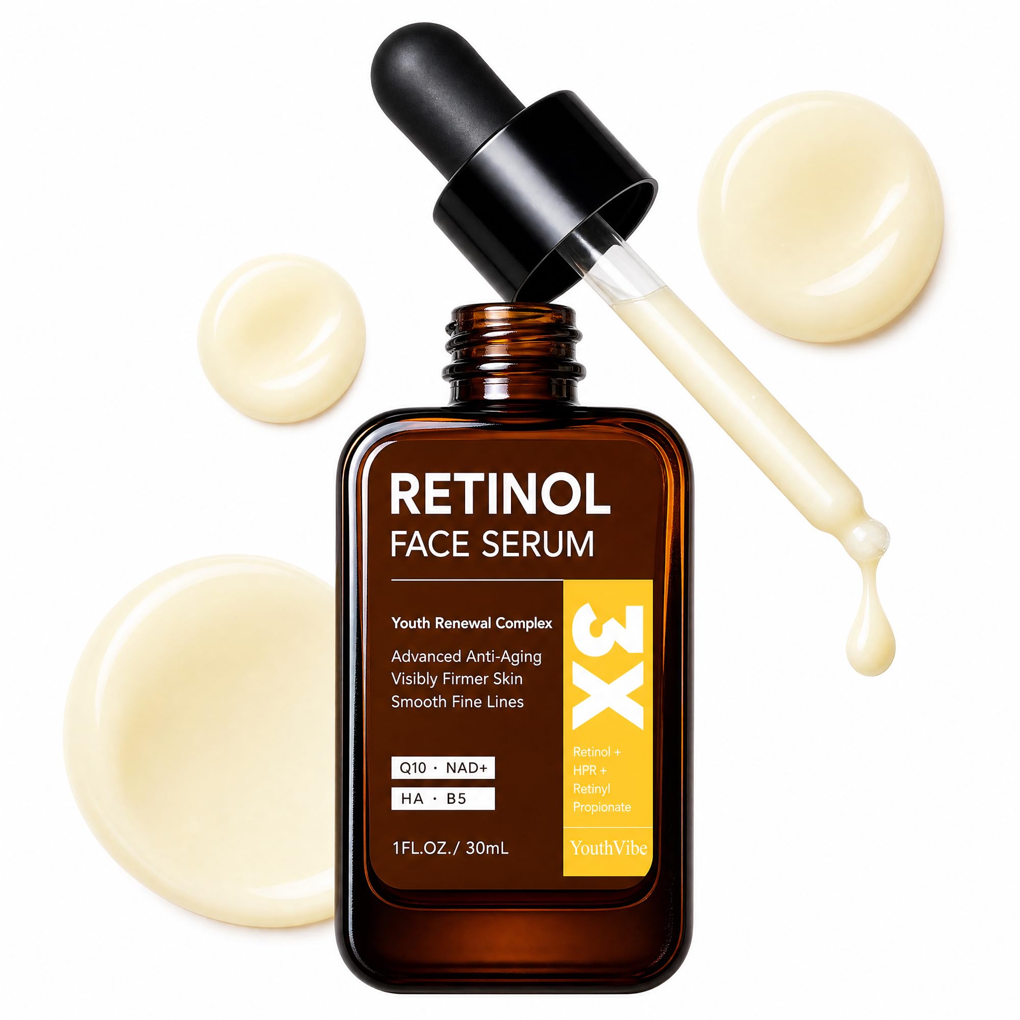 YouthVibe front bottle showing clean packaging and clinical look benefit clarity