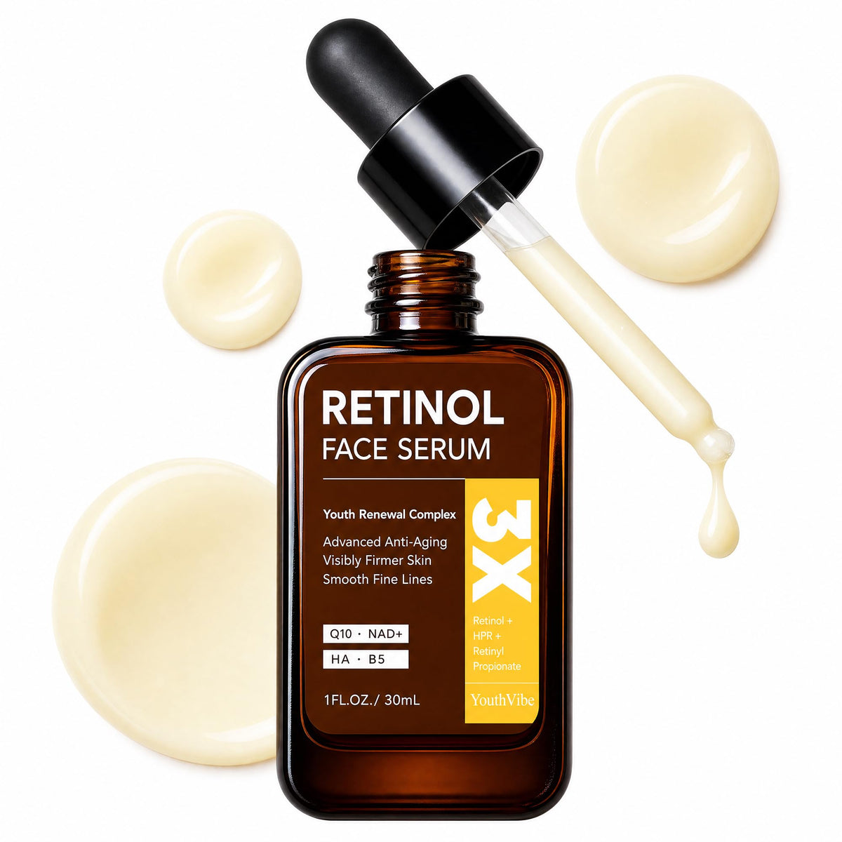 YouthVibe front bottle showing clean packaging and clinical look benefit clarity