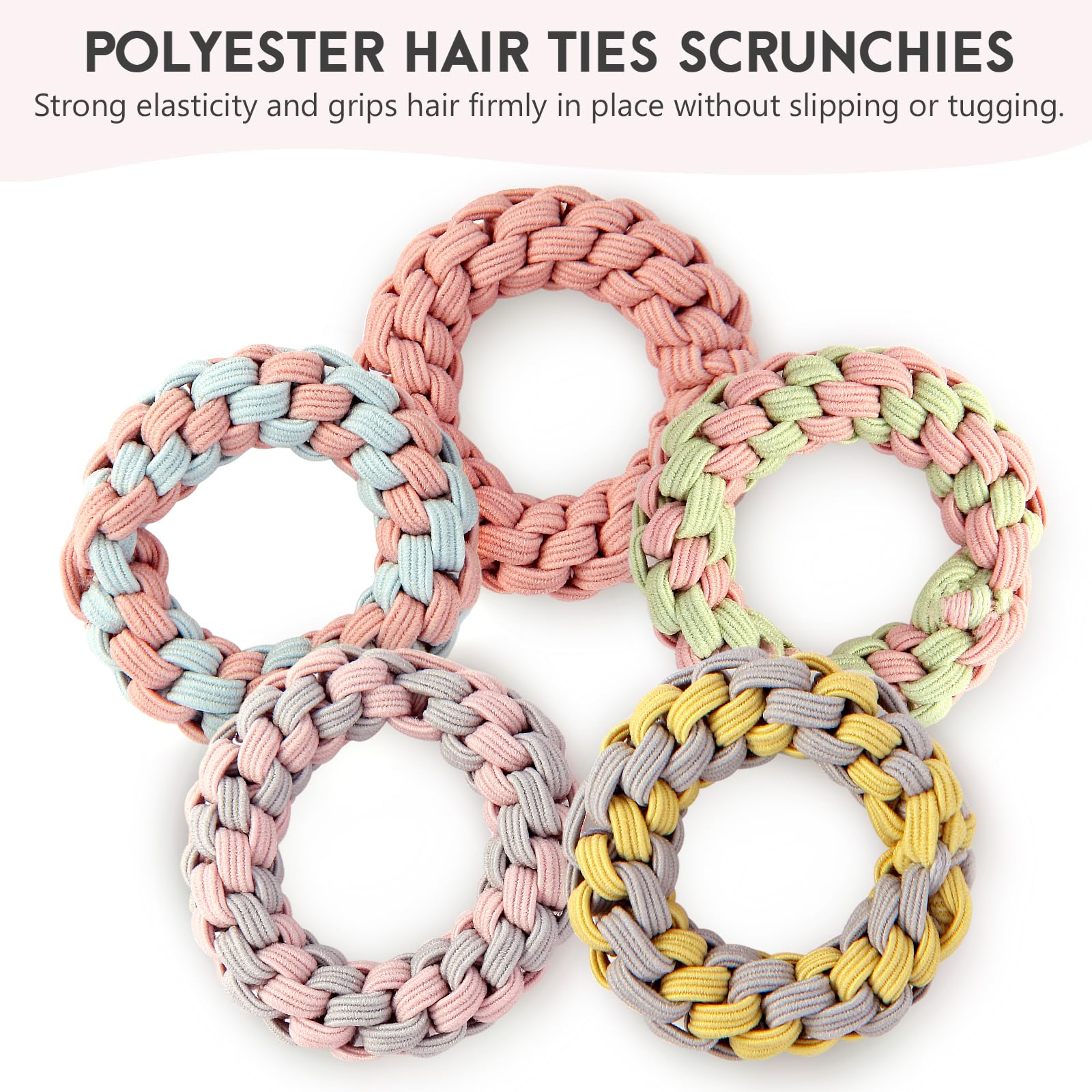 YOUXUAN close-up of braided polyband texture highlighting durable handmade quality