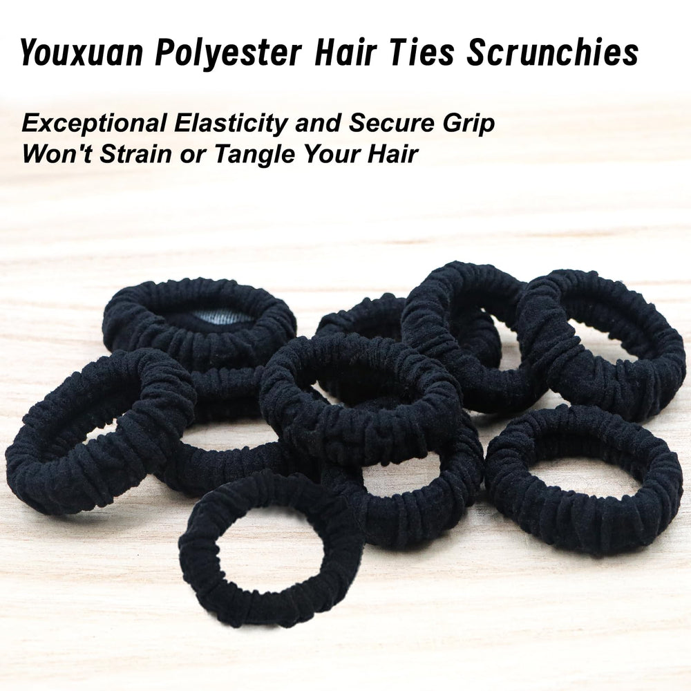 YOUXUAN stretched scrunchie demonstrating strong elasticity and secure hold benefit