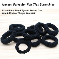 YOUXUAN stretched scrunchie demonstrating strong elasticity and secure hold benefit