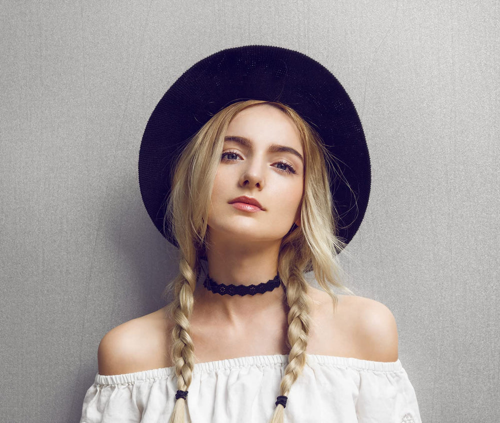 YOUXUAN elastics used in a braid, neat styling and gentle on strands
