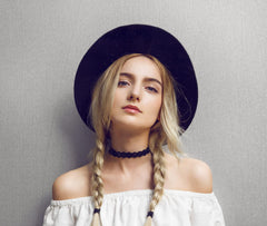 YOUXUAN elastics used in a braid, neat styling and gentle on strands