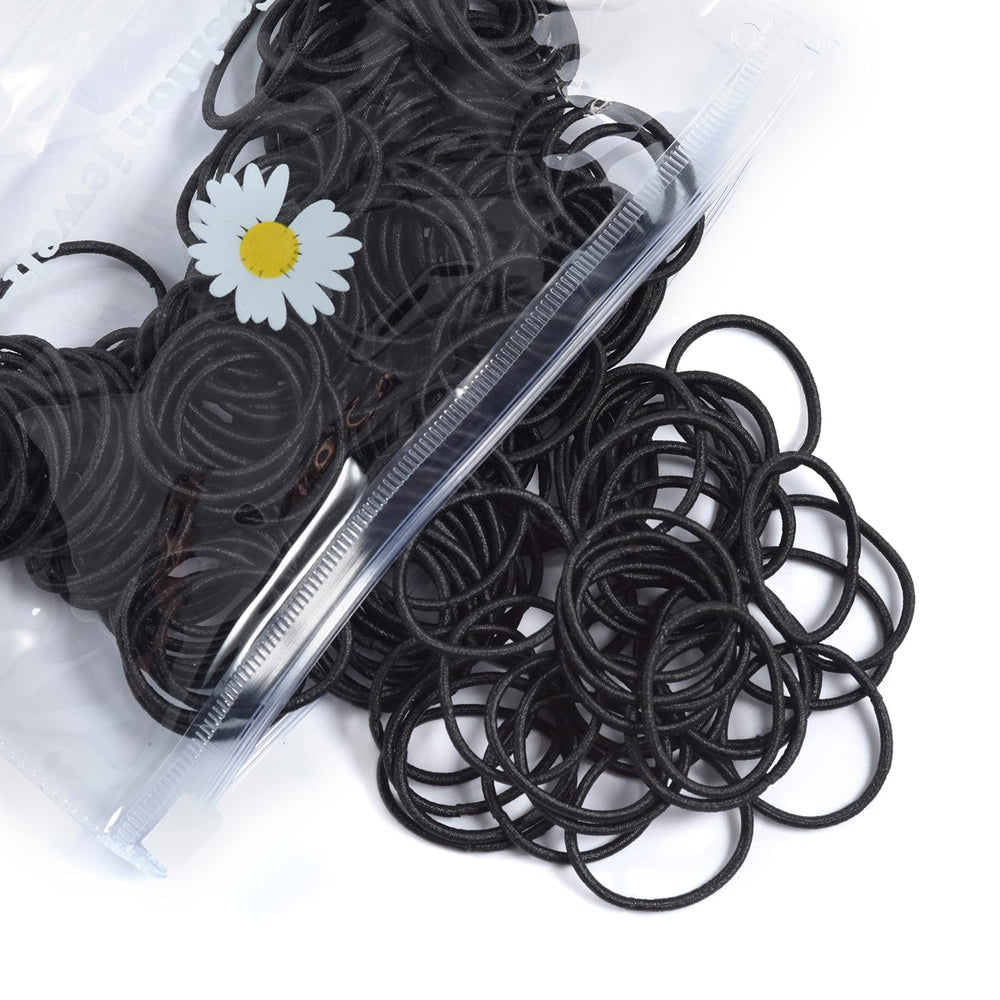 YOUXUAN front packaging showing 100 black elastics, practical storage benefit