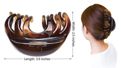 YOUXUAN hair claw on a desk with coffee cup showing casual lifestyle use and fashion benefit