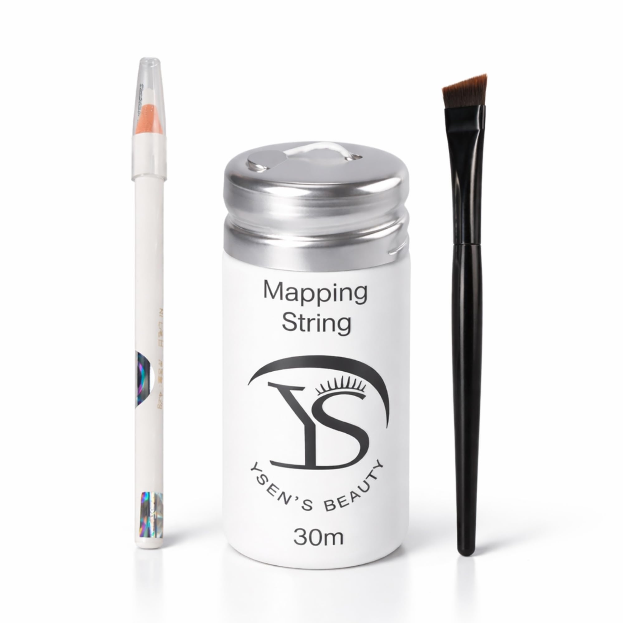 Ysen's front packaging showing complete brow mapping kit contents and brand clarity