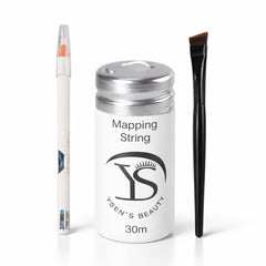 Ysen's front packaging showing complete brow mapping kit contents and brand clarity