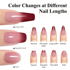YTD Likomey cured nails with glossy finish for long-lasting shine