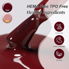 YTD Likomey label panel showing non-toxic, HEMA-free product details