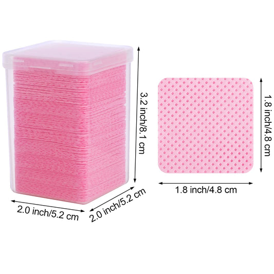 YTJYZZQ close-up of non-woven pad texture, low-lint and soft feel benefit