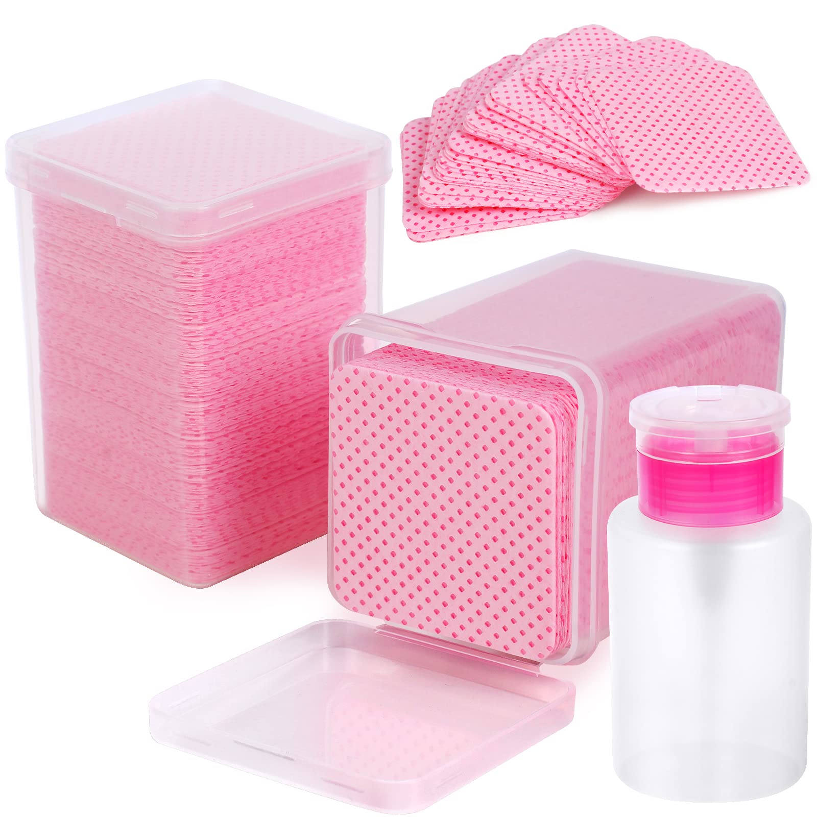 YTJYZZQ front packaging showing two pink dustproof cases and pads, tidy storage benefit