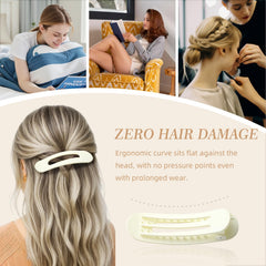YTQDSS floral claw clipped in model hair demonstrating secure hold and style